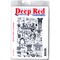 Deep Red Stamps Vintage Elements Background Rubber Cling Stamp 3.75 x 5.75 inches